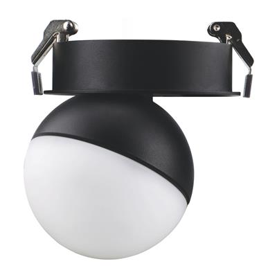 Domus Moon Recessed Ceiling Light Opal Dimmable Pendants Tri - Black/ White 6/9W 240V IP20 - 22806, 22807