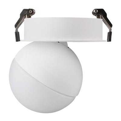 Domus Moon Recessed Ceiling Light Opal Dimmable Pendants Tri - Black/ White 6/9W 240V IP20 - 22806, 22807