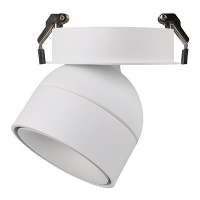 Domus Moon Trio Recessed Ceiling Light Tube Dimmable LED Downlight Tri - Black / White 6/9W 240V IP20 - 22810, 22811 - Domus Lighting