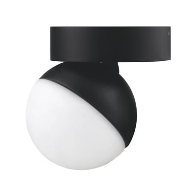 Domus Moon Surface Mount Light Opal Dimmable Pendants Tri - Black/ White 6/9W 240V IP20 - 22814, 22815