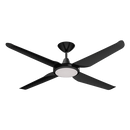 Domus Motion 4 Blade 52in. with Dimmable LED Light Ceiling Fan Tri - Black / White 26W 240V - 60050, 60051 -  Domus Lighting