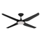 Domus Motion 4 Blade 52in. with Dimmable LED Light Ceiling Fan Tri - Black / White 26W 240V - 60050, 60051 -  Domus Lighting