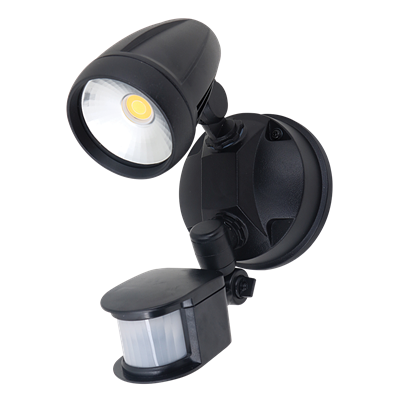 Domus Muro-Pro- 15S Single Head LED Spotlight Exterior Wall Lights Tri - Black / Dark Grey / White 15W 240V IP54 - 25056, 25057, 25058 -  Domus Lighting