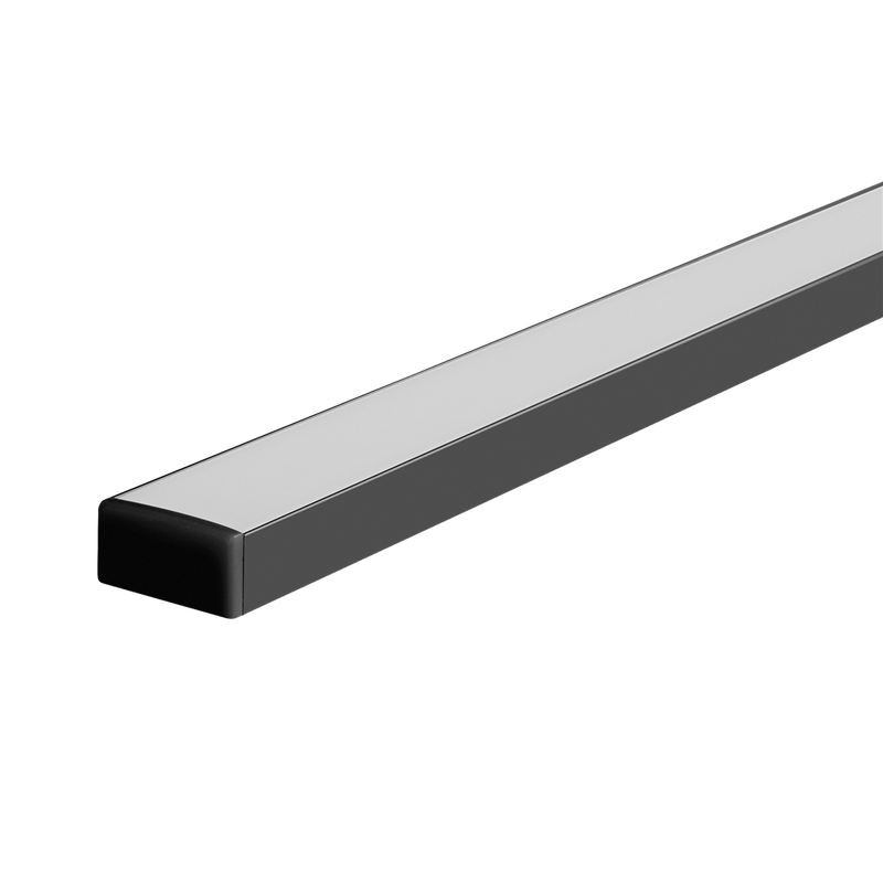 Domus NOVA-20-SM per metre c/w diff End Caps LED Channels and Accessories Black/ Aluminium/ White IP54 - 22938, 22937, 22939