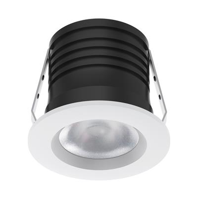 Domus Pico-3 Mini Round Dimmable Fixed LED Downlight Kit Tri - White 3W 240V IP40 - 21576