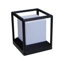 Domus CUBED SHAPED PILLAR MOUNT LED Weatherproof Black / White IP65 - 10993, 10994 - Domus Lighting