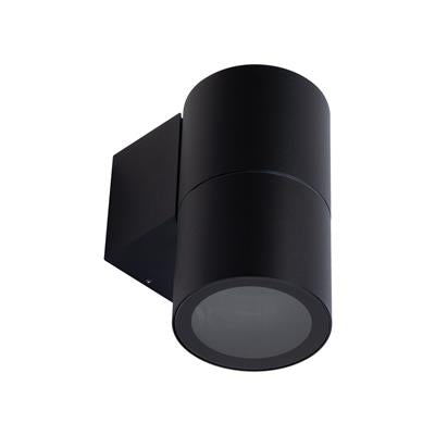 49251 Piper-1 Wall Round 240V 20W LED IP65 E27 PAR30 Exterior Wall Light Black 3000K Domus Lighting