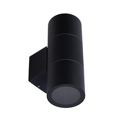 Domus Piper-2 Round Exterior Wall Lights 3000K 5000K Black 20W 240V IP65 - 49210, 49211. 49213 - Domus Lighting 