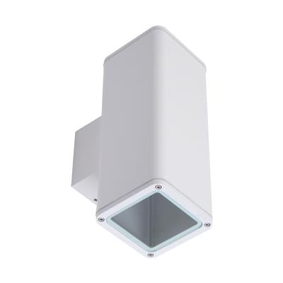 Domus Piper-2 Square Exterior Wall Lights 3000K 5000K White 20W 240V IP65 - 49238, 49239, 49241 - Domus Lighting