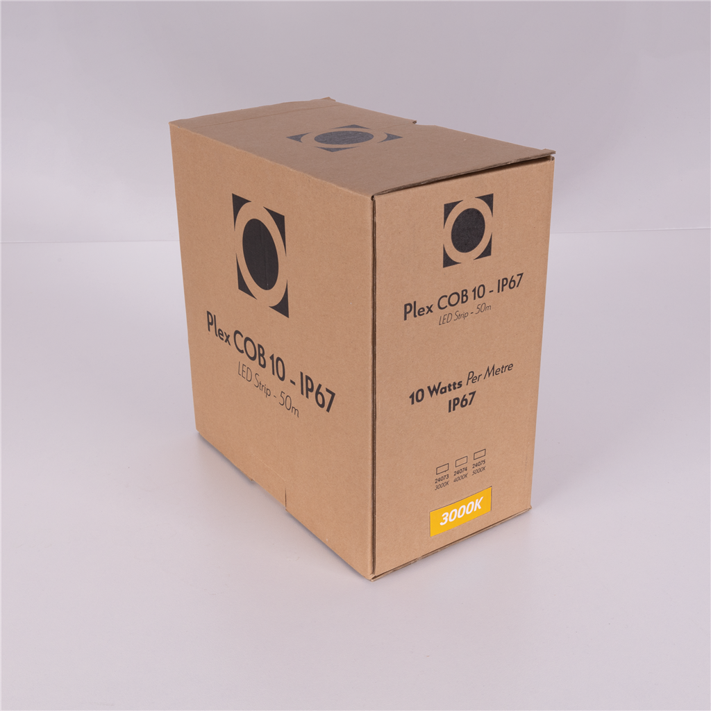 Domus PLEX-COB-10-IP67 50M LED Strip and Channels Tri - 10W 24V IP67 - 24073, 24074, 24075 - Domus Lighting