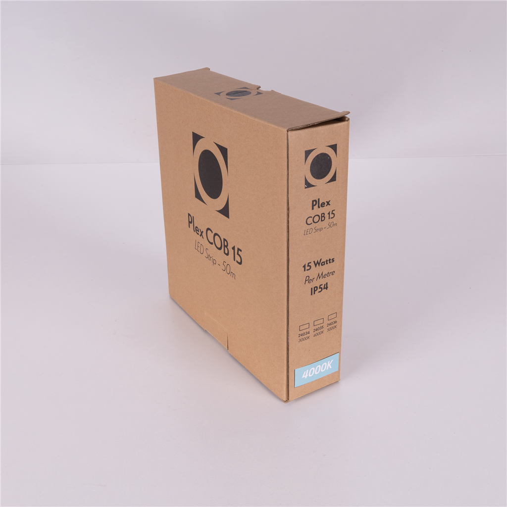 Domus PLEX-COB-15 LED Strip and Channels Tri - 15W 24V IP54 - 24034, 24035, 24036 50M PACK - Domus Lighting