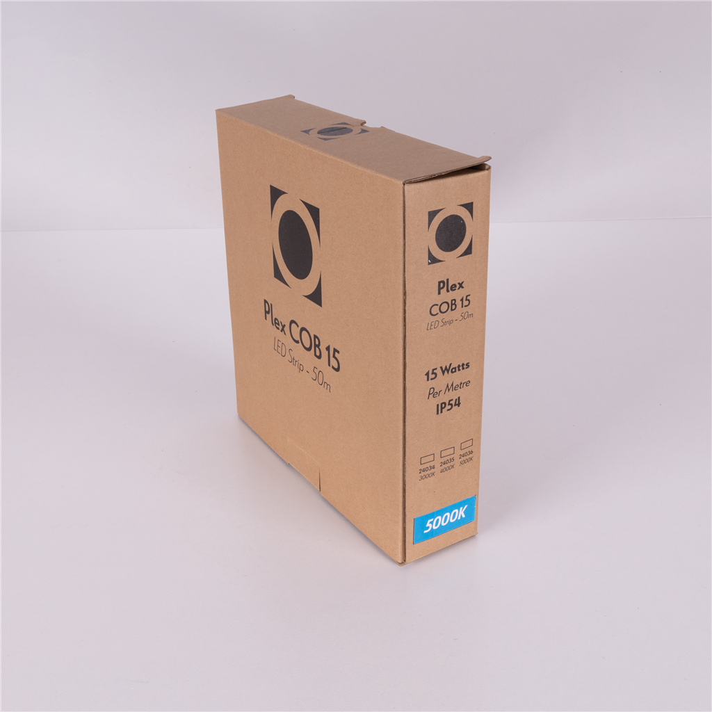 Domus PLEX-COB-15 LED Strip and Channels Tri - 15W 24V IP54 - 24034, 24035, 24036 50M PACK - Domus Lighting