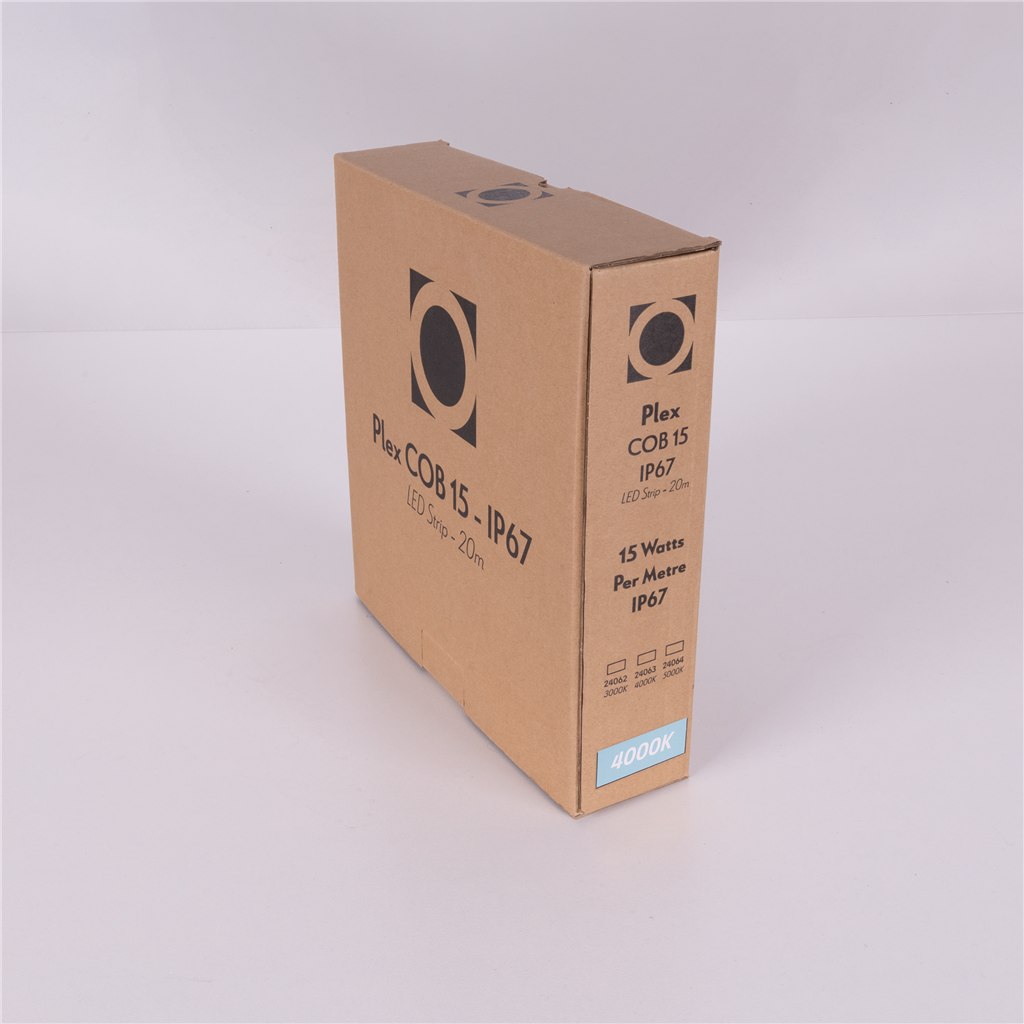 Domus PLEX-COB-15-IP67 20M LED Strip and Channels Tri - 15W 24V IP67 - 24062, 24063, 24064- Domus Lighting