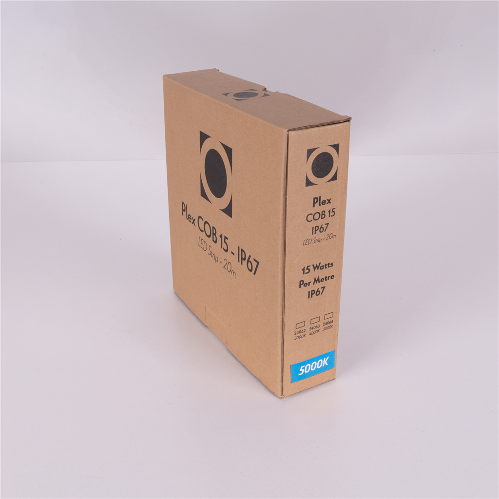 Domus PLEX-COB-15-IP67 20M LED Strip and Channels Tri - 15W 24V IP67 - 24062, 24063, 24064- Domus Lighting