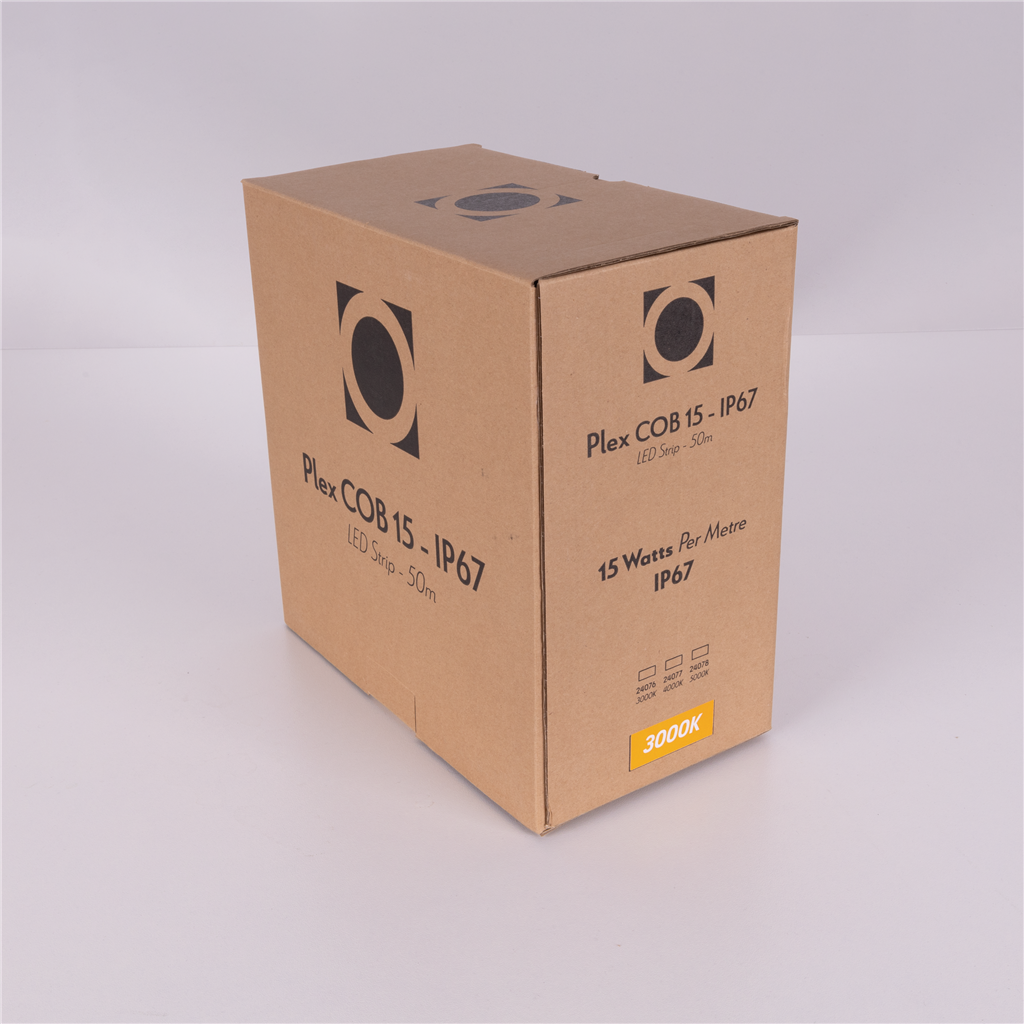 Domus PLEX-COB-15-IP67 50M LED Strip and Channels Tri - 15W 24V IP67 - 24076, 24077, 24078 - Domus Lighting