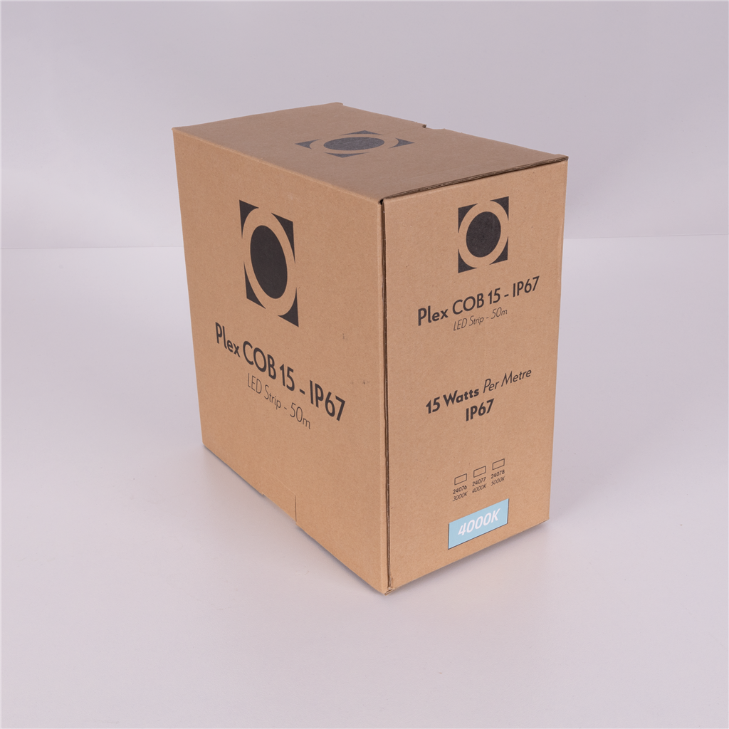 Domus PLEX-COB-15-IP67 50M LED Strip and Channels Tri - 15W 24V IP67 - 24076, 24077, 24078 - Domus Lighting