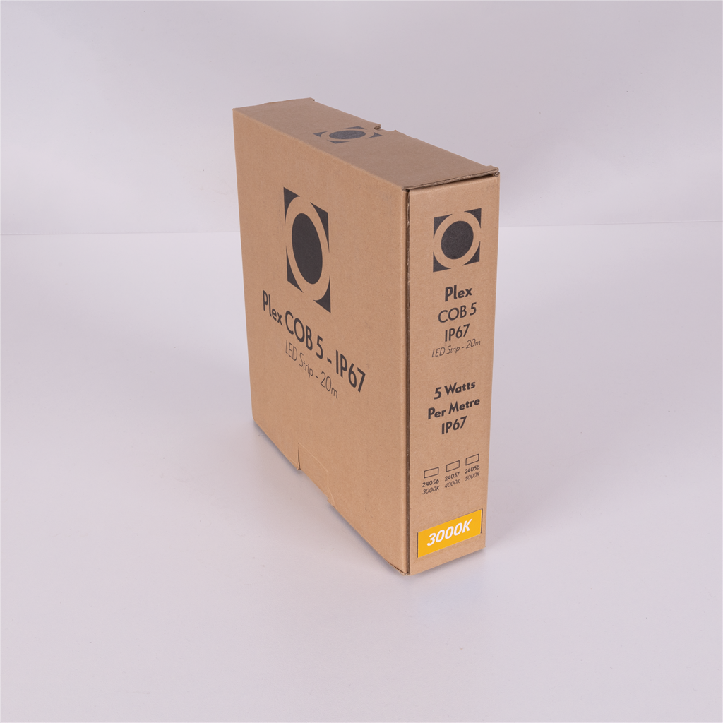 Domus PLEX-COB-5-IP67 20M LED Strip and Channels Tri - 5W 24V IP67 - 24056, 24057, 24058 - Domus Lighting