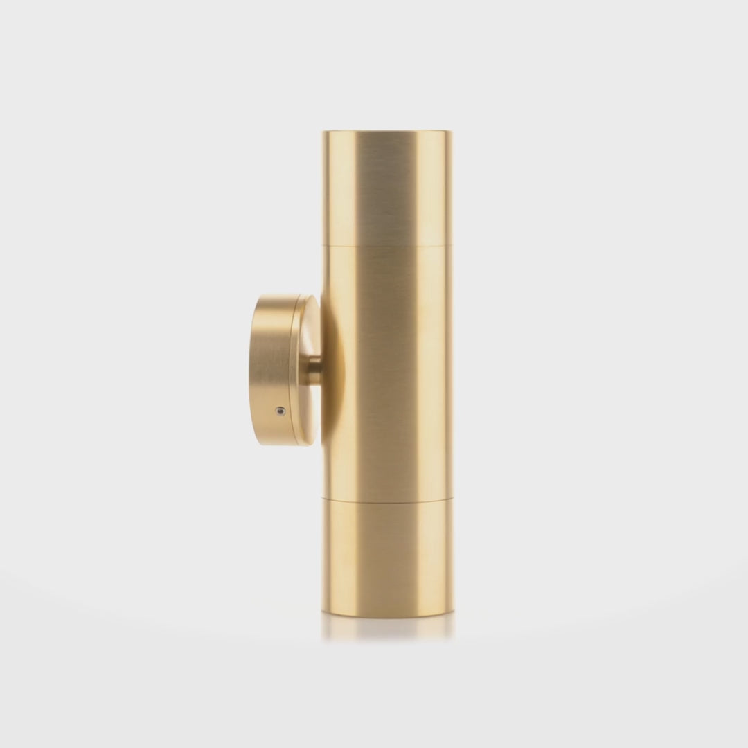 Havit Tivah Up & Down Pillar Exterior Wall Lights Tri - Solid Brass 2x3/5/7W / 2x5W 12V/240V IP65 - HV1055T-HV1057T