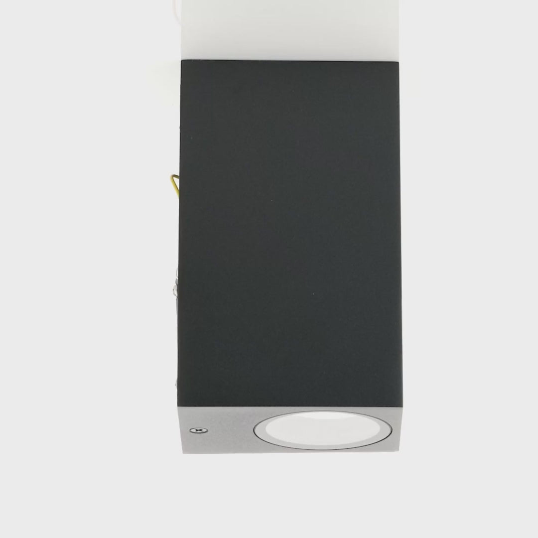 Havit Accord Up & Down Exterior Wall Lights Tri - Black 240V IP54 - HV3632T-BLK