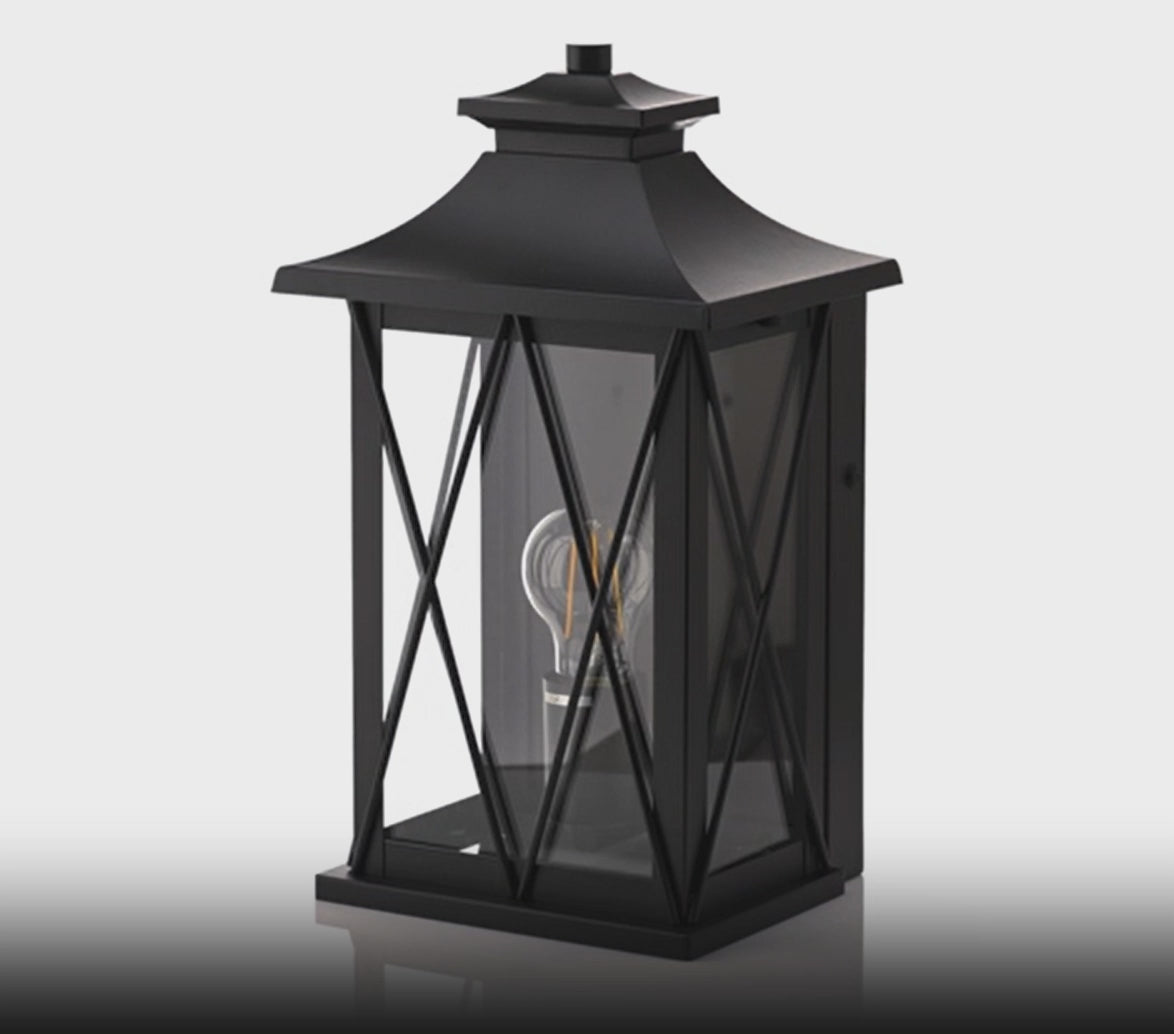 Havit Odin Galvanised Iron Exterior Wall Lights 2700K Black 8W 240V IP44- HV3532W-S-BLK