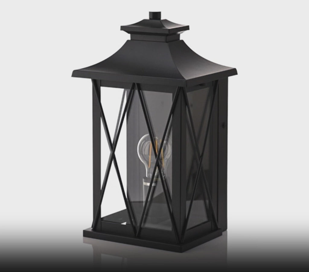 Havit Odin Galvanised Iron Exterior Wall Lights 2700K Black 8W 240V IP44- HV3532W-S-BLK
