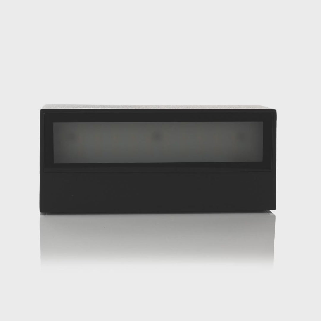 Havit Siena Up & Down Exterior Wall Lights Tri - Black 2x4.5W 240V IP54 - HV3655T-BLK
