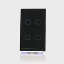 Havit Wifi 4 Gang Wall Switch Clipsal Black 4x300W 240V IP20 - HV9210-4