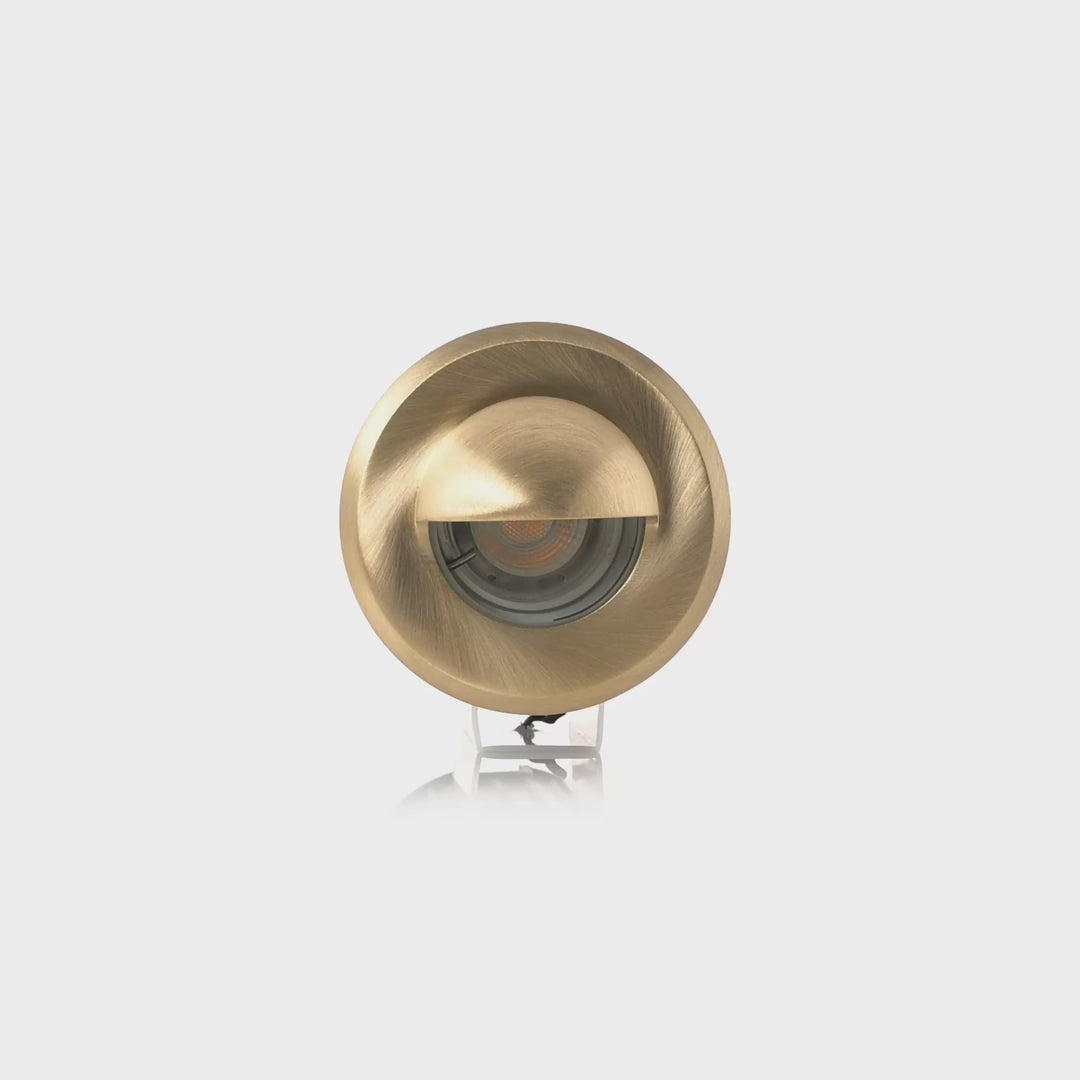 Havit Lokk with Eyelid Exterior Wall Lights 3000K 4000K Solid Brass 3W 12V IP65 - HV2899NW-BR