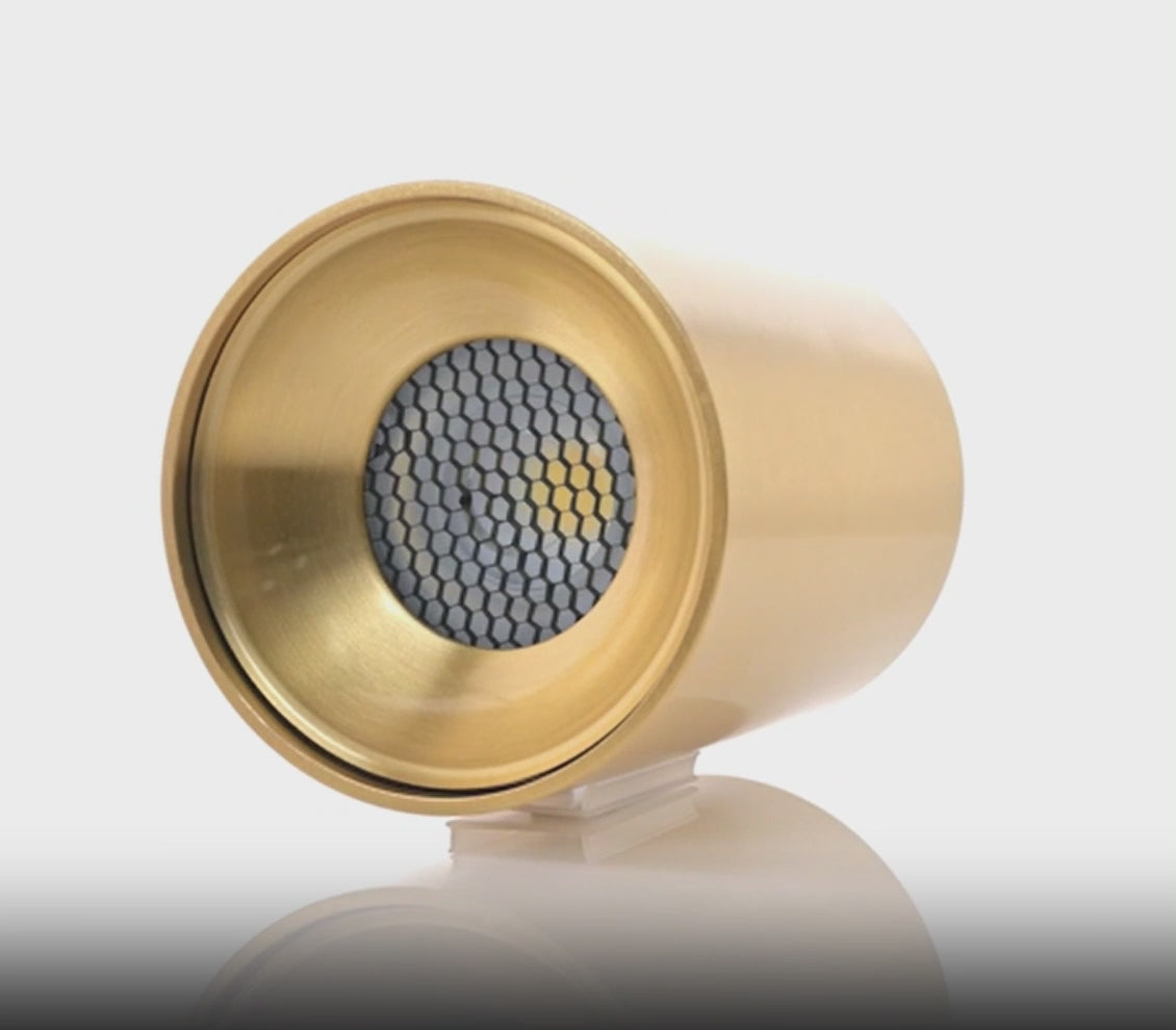 Havit Nella Surface Mounted LED Downlights 5CCT Brass 7W 12V/240V IP54- HV5841S-BR, HV5841S-BR-12V