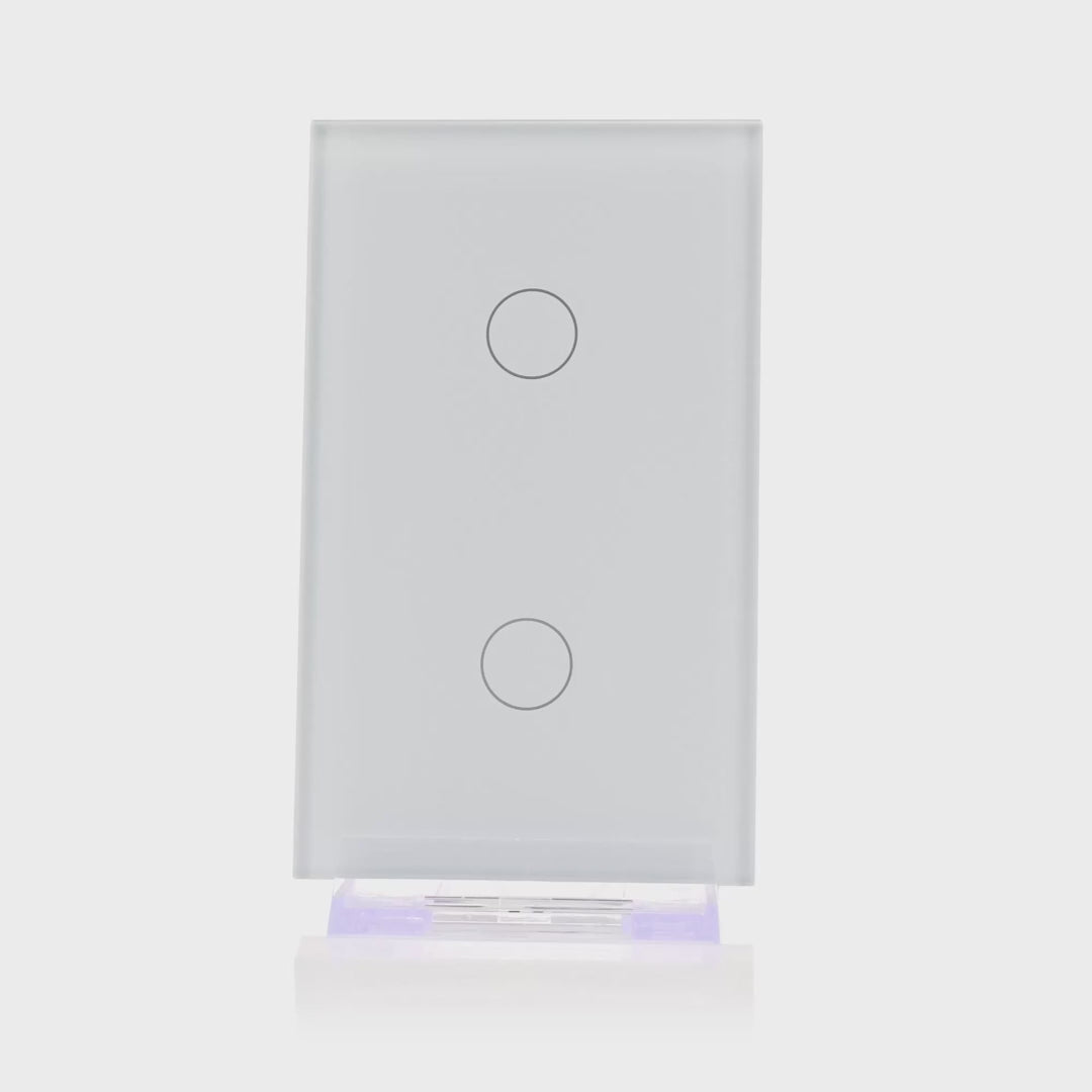 Havit Wifi Two Gang Wall Switch White 2x150W 240V IP20 - HV9110-2