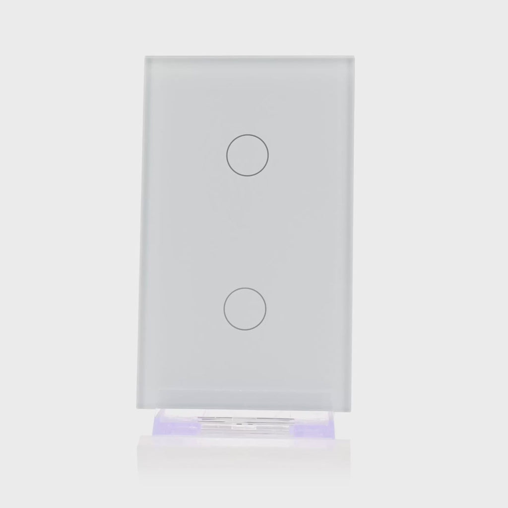 Havit Wifi Two Gang Wall Switch White 2x150W 240V IP20 - HV9110-2