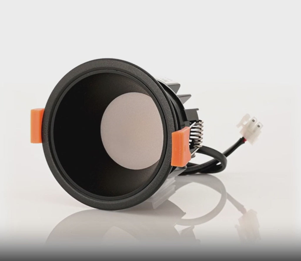 Havit Gleam Fixed Deep LED Downlight Tri - Black with Black Insert 9W 240V IP54 - HV5529T-BB