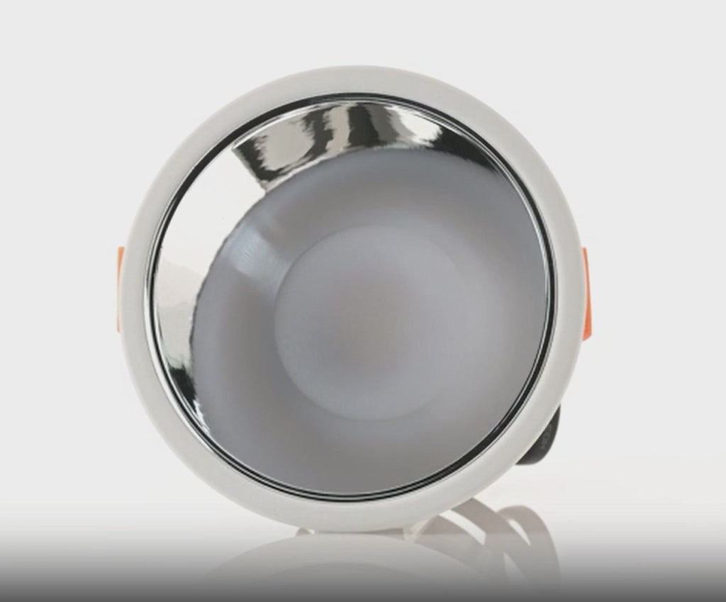 Havit Gleam Fixed LED Downlight Tri - White with Chrome Insert 9W 240V IP54 - HV5528T-WC