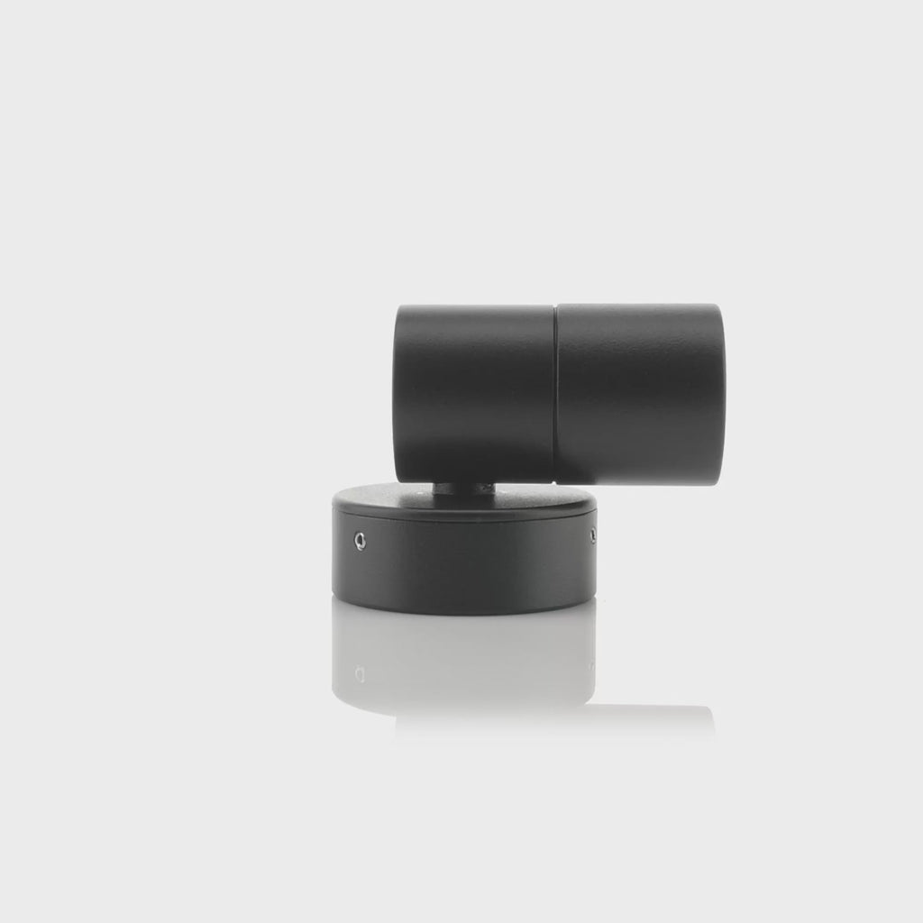 Havit Mini Tivah Fixed Down Pillar Exterior Wall Lights 3000K 4000K Black 3W 12V IP65 - HV1127MR11NW