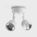 Havit Focus Polycarbonate Double Adjustable With Sensor Spot Wall Light Tri- White 2x15W 240V IP65 - HV3794T-WHT