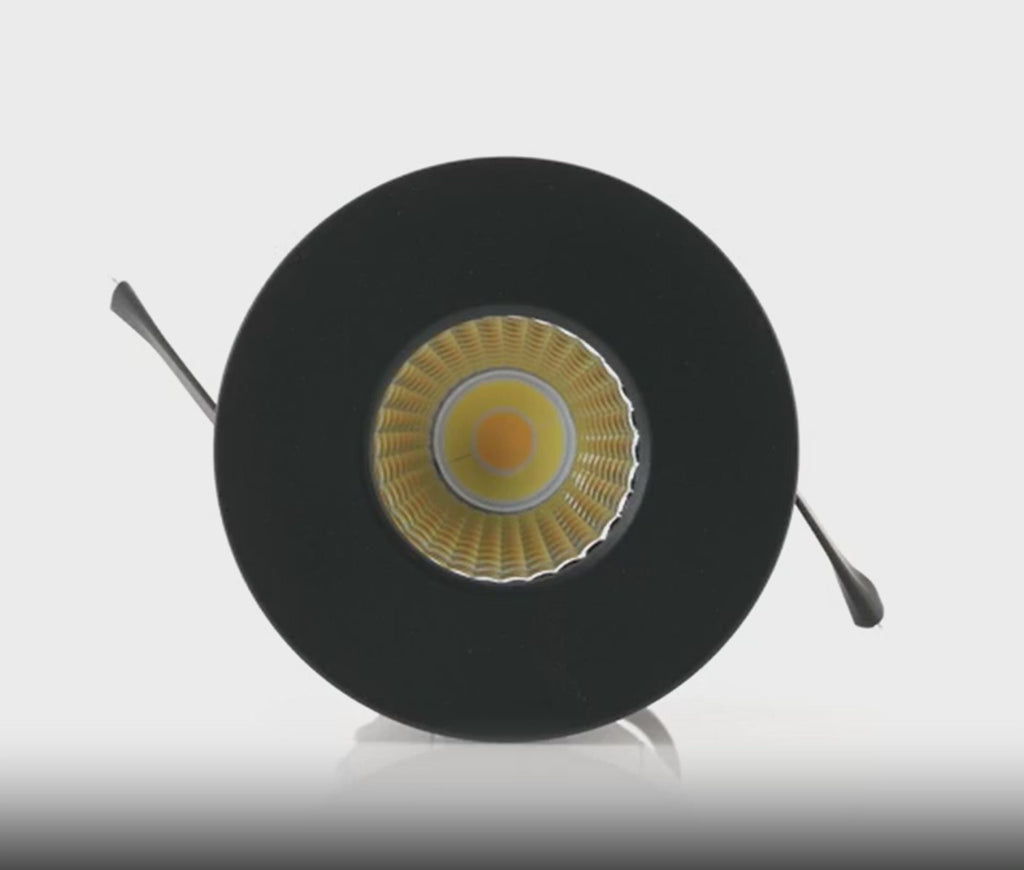 Havit Prime Fixed LED Downlight Tri - Matt Black 12W 240V IP54 - HV5511T-BLK