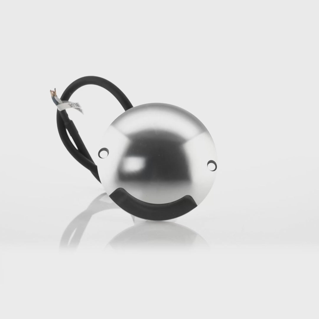 Havit Dome One Way Deck Lights Garden Step and Up Lights Tri- Silver 3W 12V IP65 - HV2871T-SLV-12V