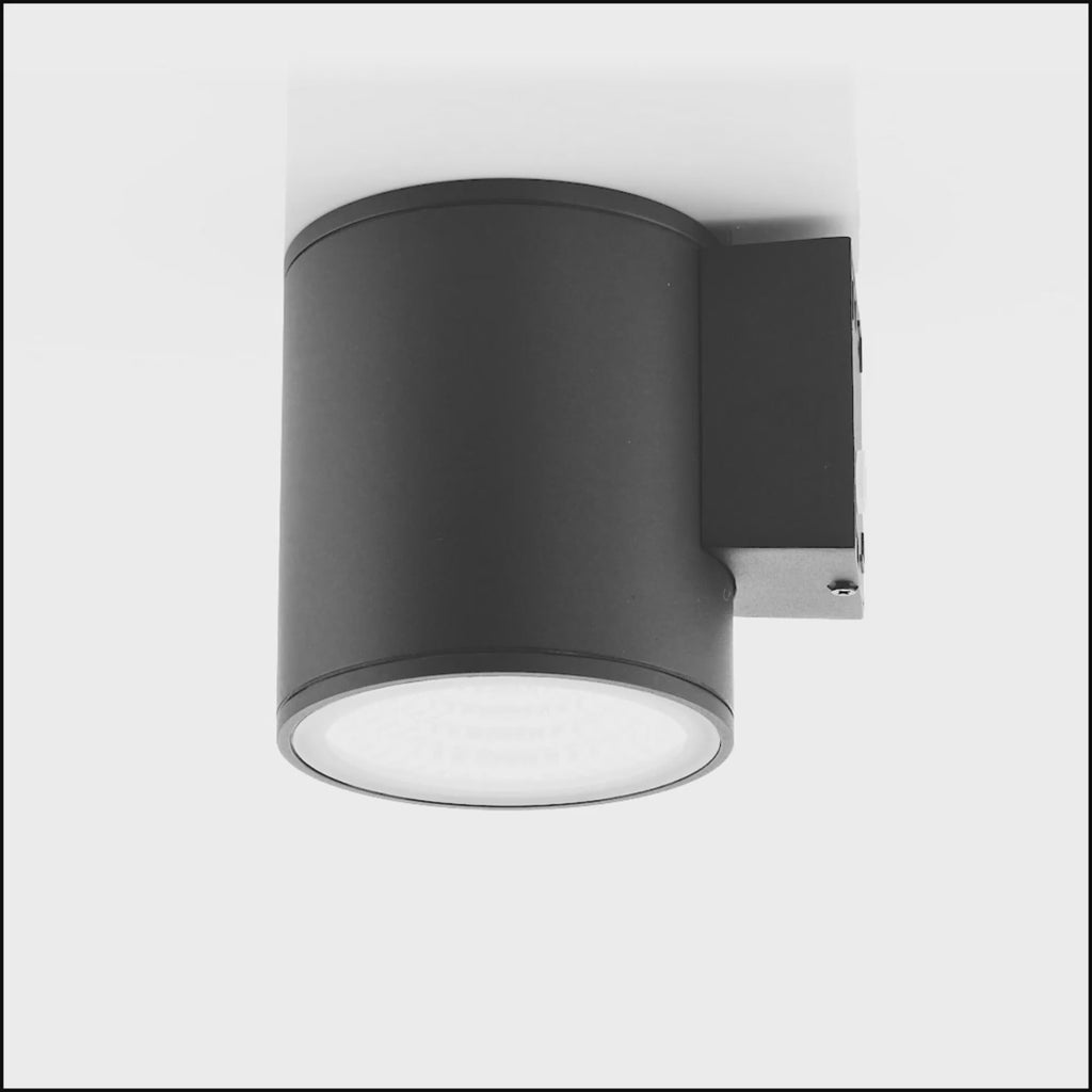 Havit Porter Large Fixed Down Exterior Wall Lights Tri - Black 15W 240V IP54 - HV3628T-BLK