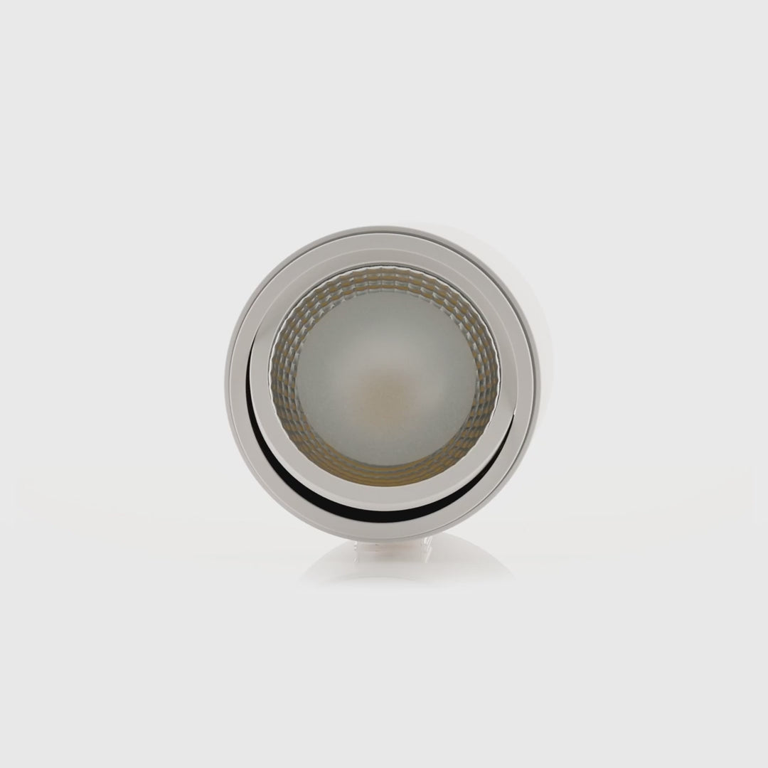 Havit Nella Adjustable LED Surface Mounted Downlight Tri - White 12W 240V/12V IP40 - HV5813T-WHT, HV5813T-WHT-12V