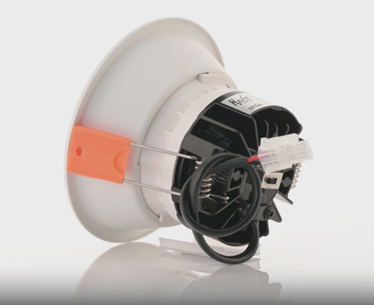 Havit Gleam Fixed Deep LED Downlight Tri - White with White Insert 9W 240V IP54 - HV5528T-WW