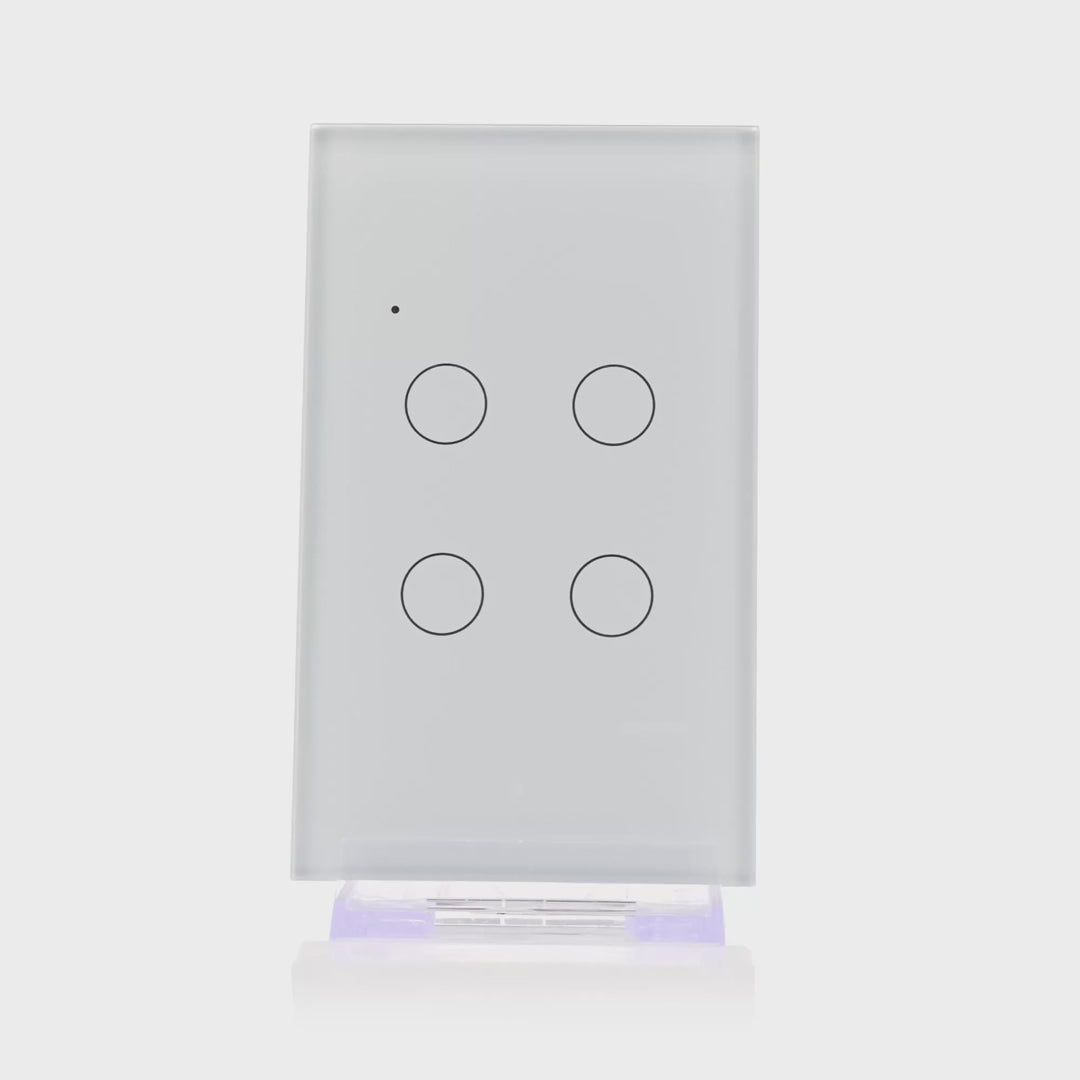 Havit Wifi Four Gang Wall Switch White 4x150W 240V IP20 - HV9110-4