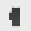 Havit Quadru Square Up & Down Exterior Wall Lights Tri - Black 2x5W 240V IP54 - HV3624T-BLK