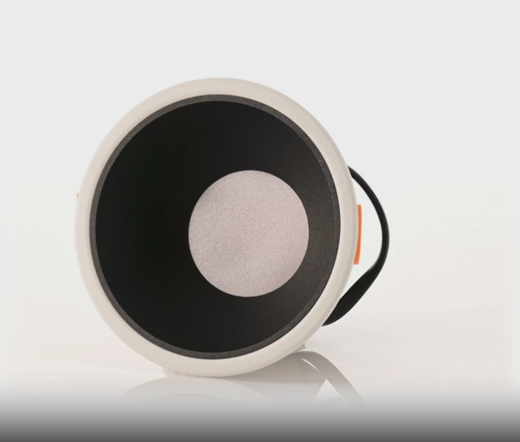 Havit Gleam Fixed Deep LED Downlight Tri - White with Black Insert 9W 240V IP54 - HV5528T-WB - Havit Lighting