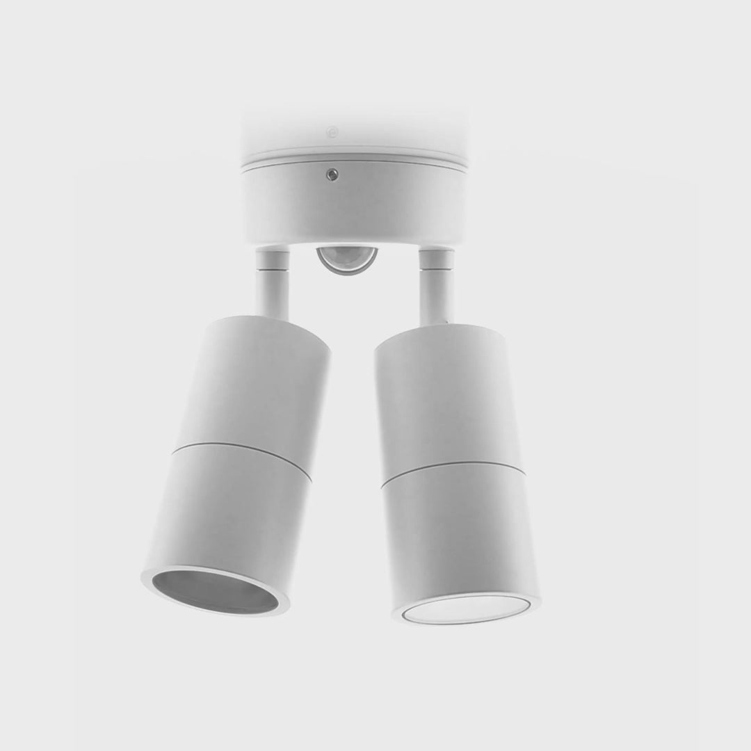 Havit Tivah with Sensor Double Adjustable Spot Exterior Wall Lights Tri - White 2x3/5/7W / 2x12W 240V IP65 - HV1335T-PIR, HV1336T-PIR