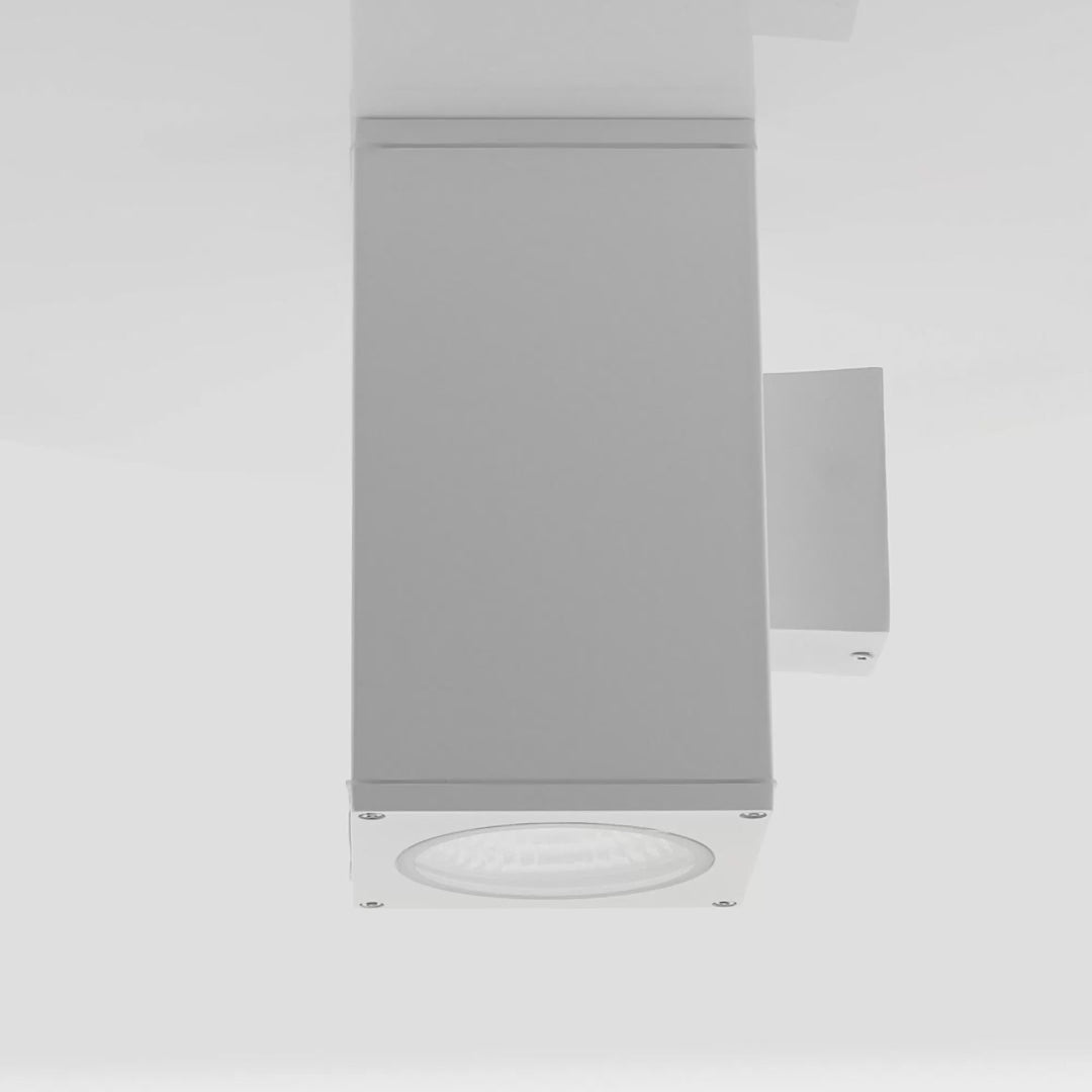 Havit Porter Square Up & Down Exterior Wall Lights Tri - White 2x15W 240V IP54 - HV3629T-WHT-SQ