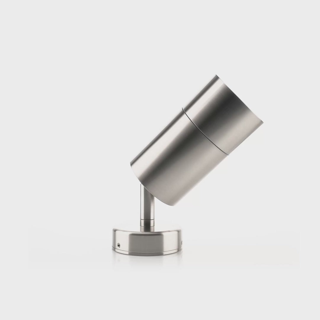 Havit Maxi Tivah Single Adjustable Pillar Exterior Wall Lights Tri - 316 Stainless Steel 12W 240V IP65 - HV1208T