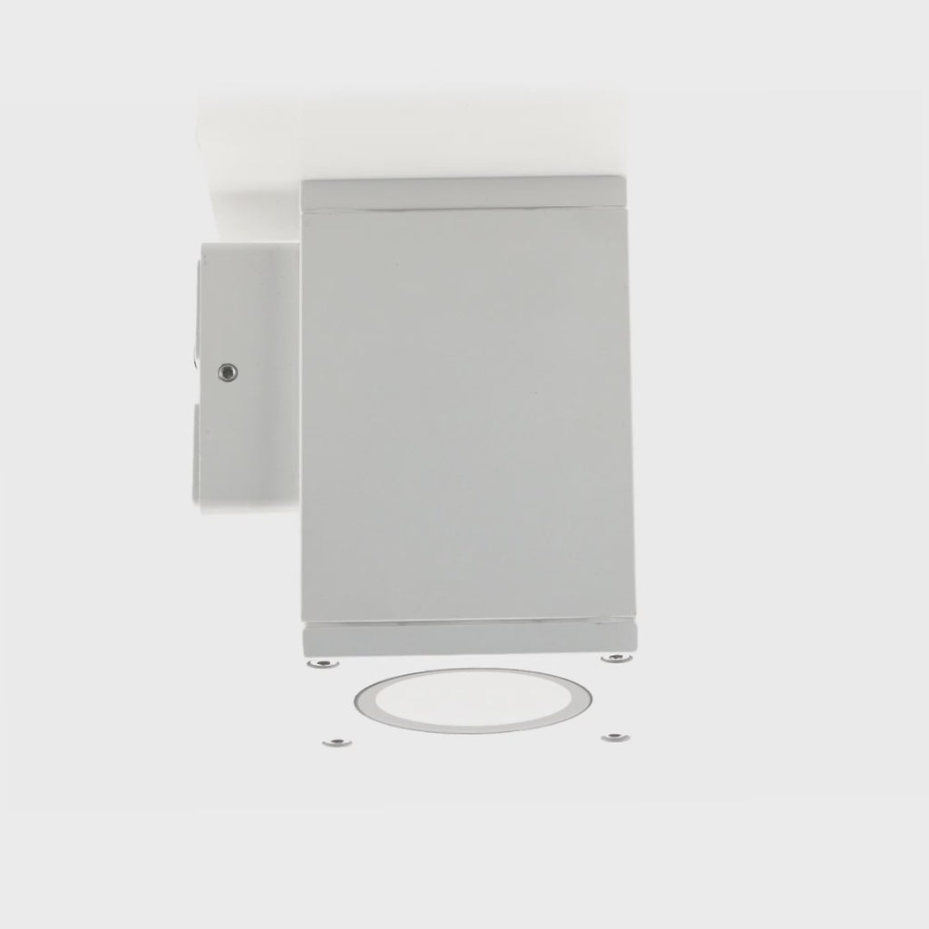 Havit Quadru Square Fixed Down Exterior Wall Lights Tri - White 5W 240V IP54 - HV3623T-WHT