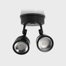 Havit Focus Polycarbonate Double Adjustable Spot Wall Light Tri- Black 2x15W 240V IP65 - HV3793T-BLK