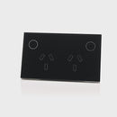 Havit Wifi Double Powerpoint Clipsal Black 240V IP20 - HV9214