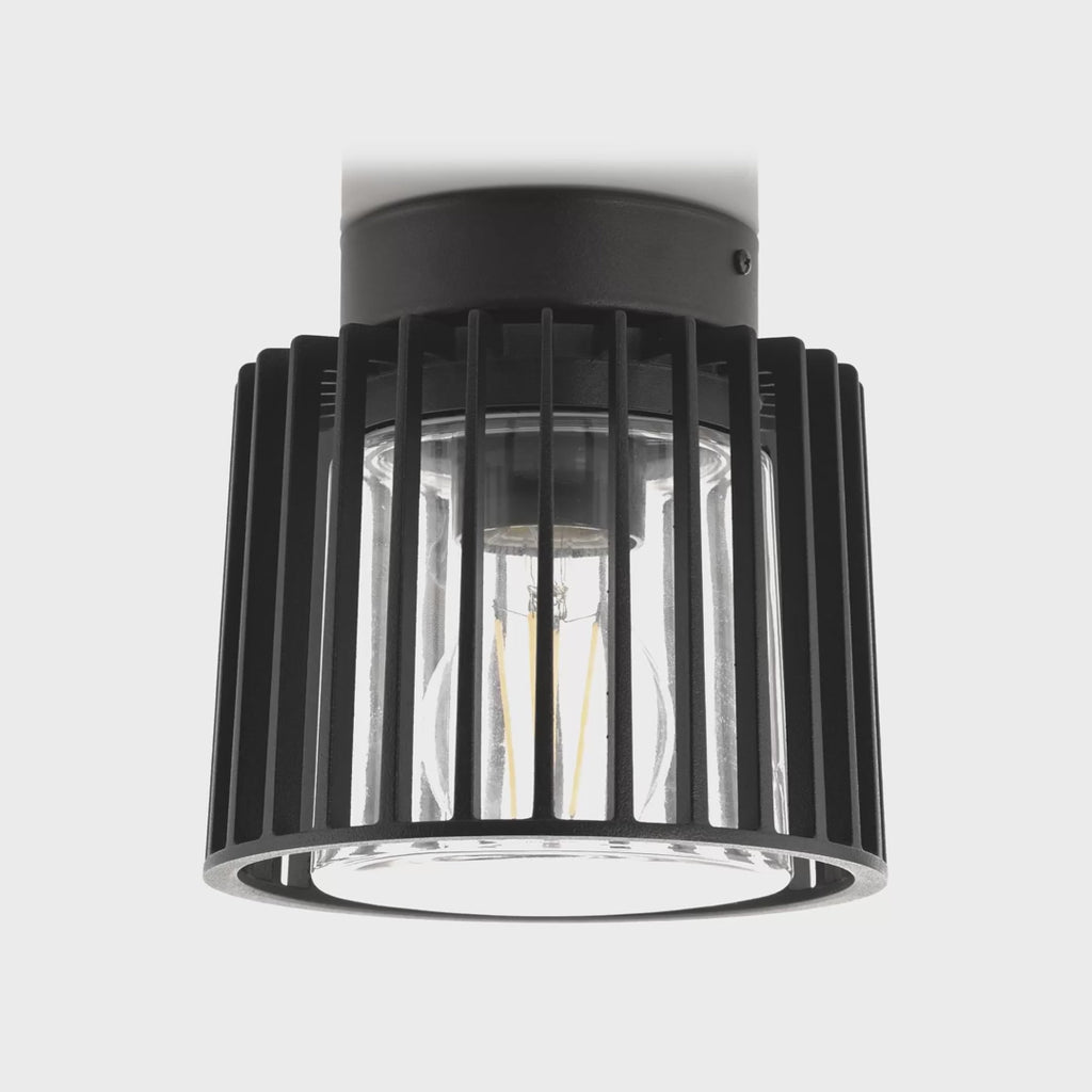 Havit Lumo Surface Mounted Ceiling Light 2700K Aluminium Black 8W 240V IP54 - HV5894W-BLK